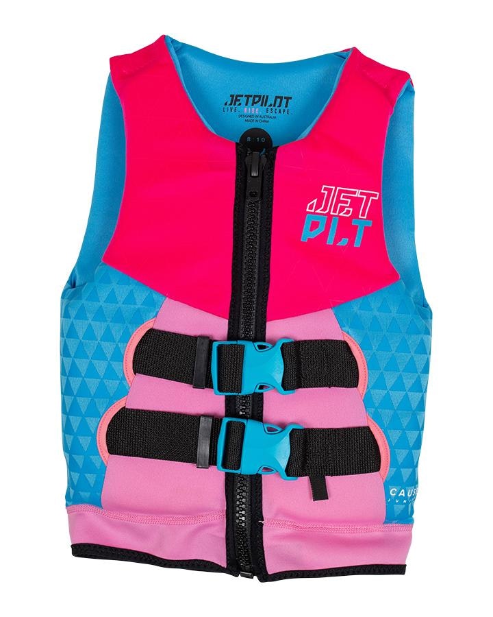 JET PILOT THE CAUSE F/E YTH NEO VEST PNK 3-4