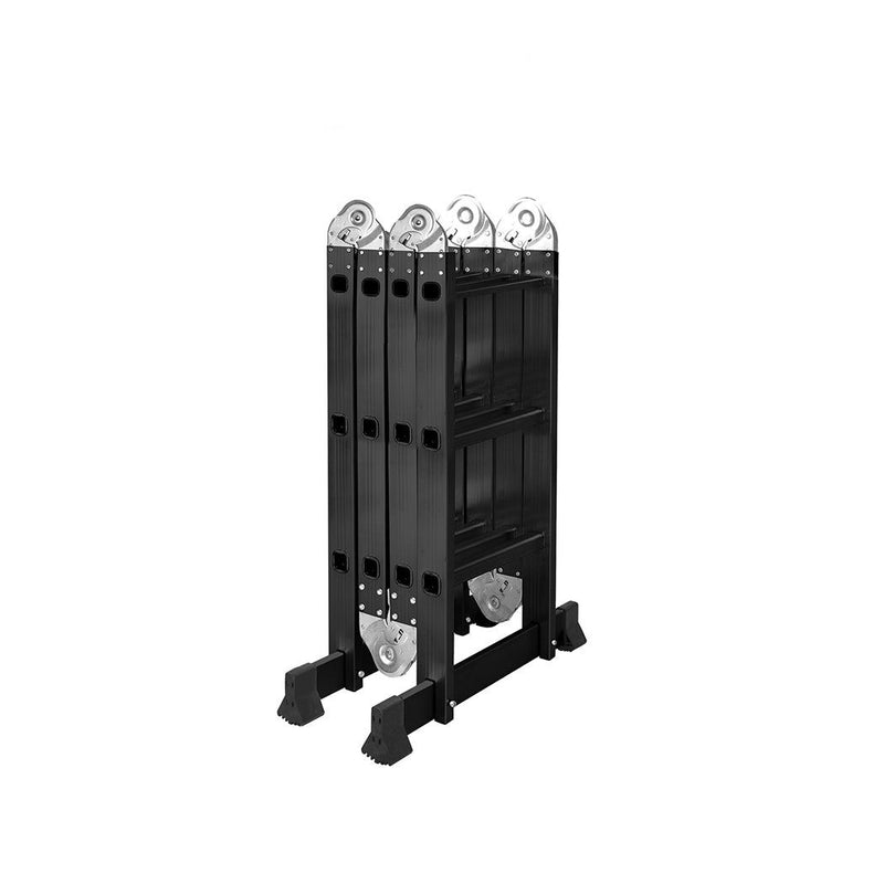 Traderight Multi Purpose Ladder Aluminium Folding Platform Extension Step 3.6m