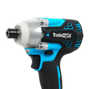 Traderight 21V Cordless Brushless Impact Driver 2 Battery 1/4" Electric Wrench
