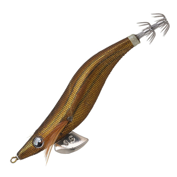 Bite Science Squid Slayer Size 3.5 Squid Jig - Golden Brown