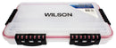 Large Wilson Deluxe Waterproof Fishing Tackle Tray - Worm Proof Tackle Box