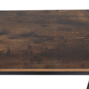 Levede High Bar Table Pub Industrial Storage Shelf Rustic Brown Kitchen 110X60cm