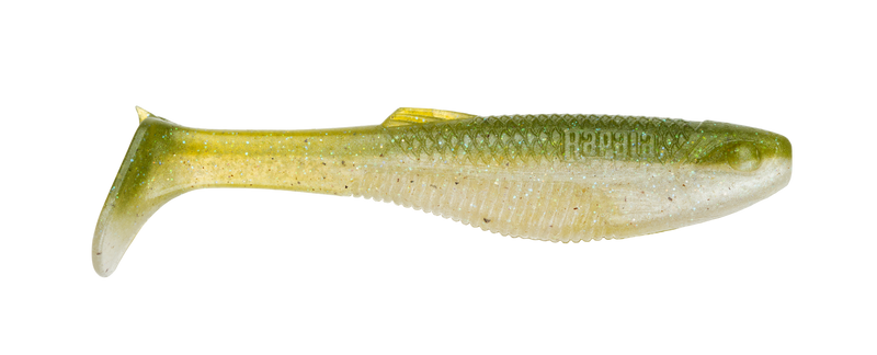 5 Pack of 4 Inch Rapala Crush City Heavy Hitter Soft Plastic Paddle Tail Lures