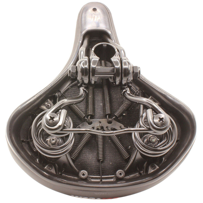 Endzone Black Ladies Webspring Bike Seat/Saddle with Gel Top and Comfort Foam