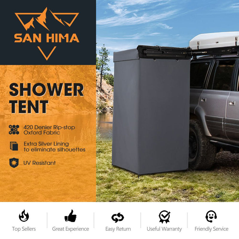 San Hima Shower Awning Fold-Out Instant Ensuite Tent Camping Change Room Toilet