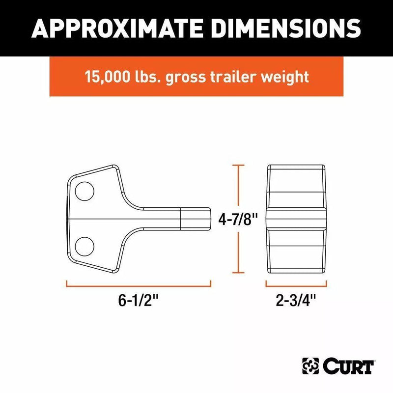 CURT Rebellion XD Tongue Attachment (70mm Tow Ball / 4500kg)