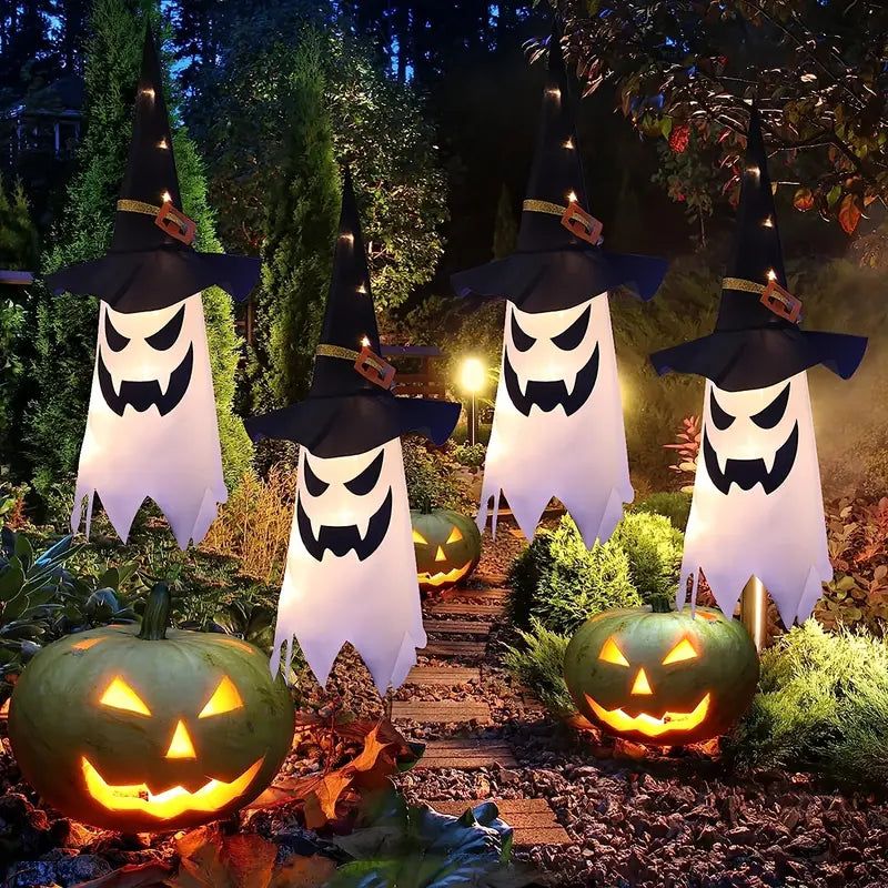 3pcs Enchanted Ghostly Witch Hat