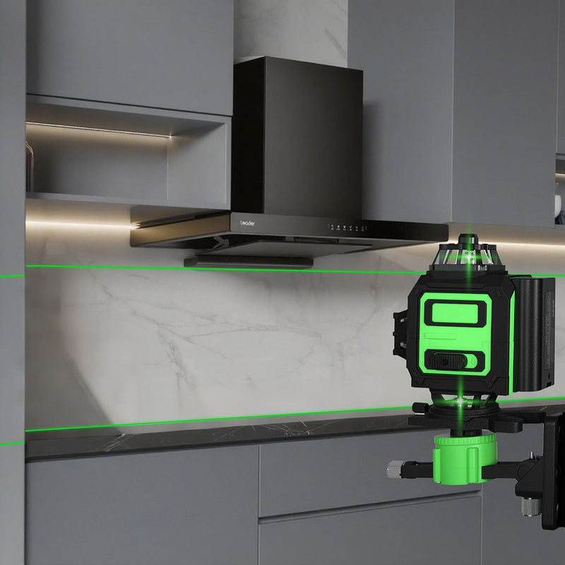 Traderight Laser Level 4D 16 Line 360° Green Self -Leveling with Remote Tripod