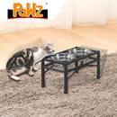 Pawz Dual Elevated Raised Pet Dog Feeder Bowl Stainless-Steel Food Water Stand