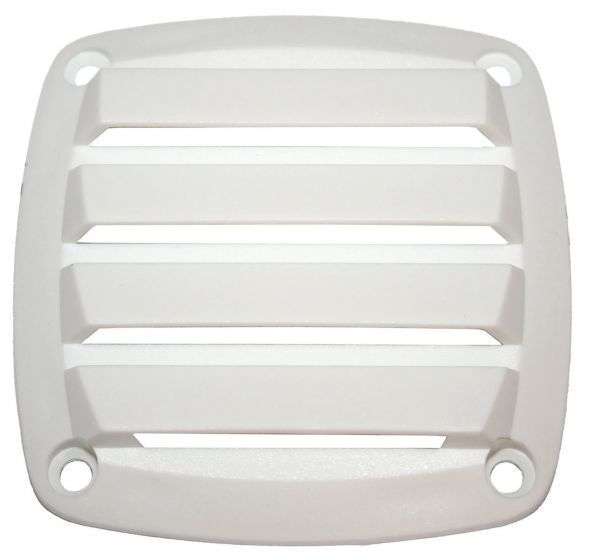 OZVENT WHITE 90X90 NYLON LOUVRE VENT