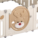 Bopeep Kids Playpen Baby Safety Gate Toddler Fence Child Play Game Toy 16 Panels