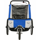 ProSeries 2-Seat Blue Multi-Use Bike Trailer and 3-Wheel Jogger Combo