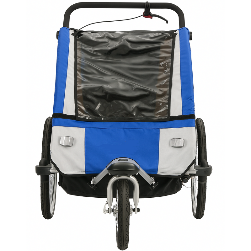 ProSeries 2-Seat Blue Multi-Use Bike Trailer and 3-Wheel Jogger Combo