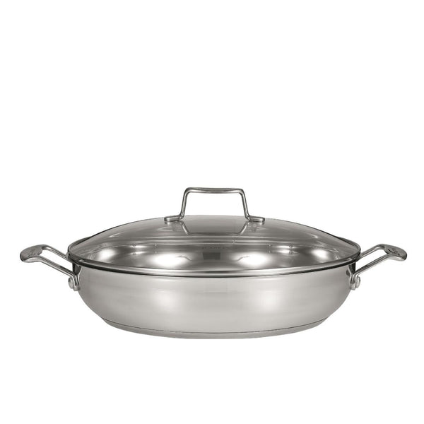 SCANPAN Impact 32cm Chef Pan Stainless Steel Saute Cookware Kitchen