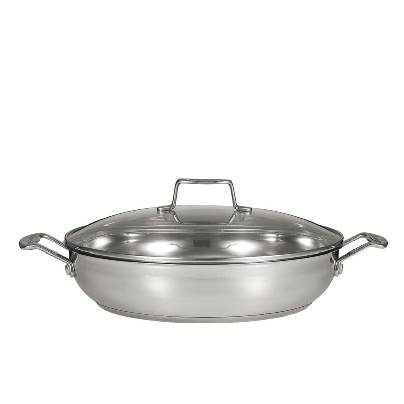SCANPAN Impact 32cm Chef Pan Stainless Steel Saute Cookware Kitchen