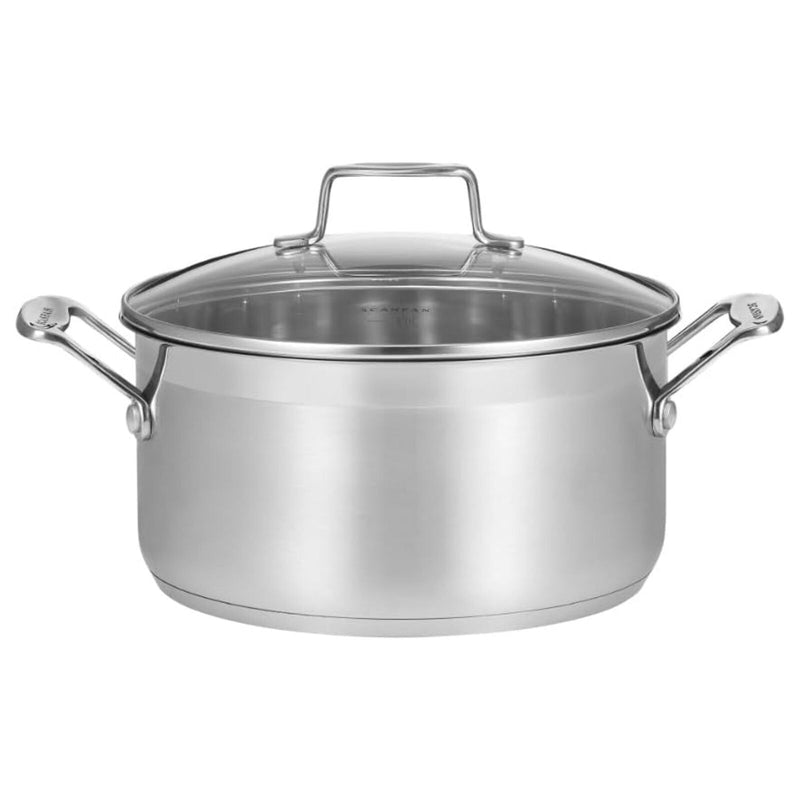 SCANPAN Impact 24cm 4.8L Dutch Oven with Lid Stainless Steel Pot Slow Stew