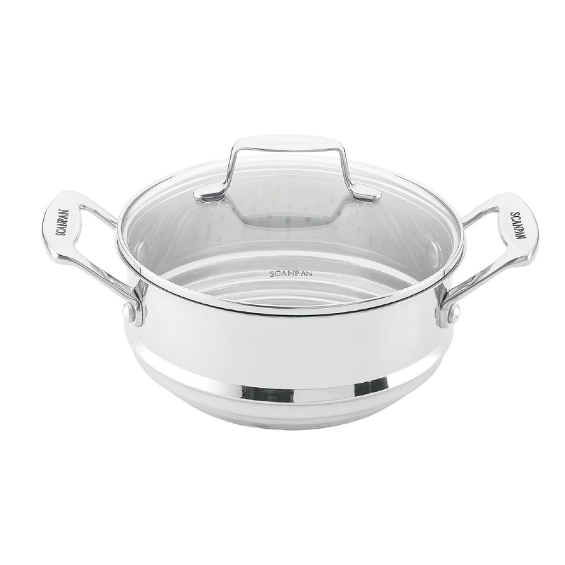 Scanpan Impact Multi Steamer Insert with Lid Fits 16cm, 18cm & 20cm Pots