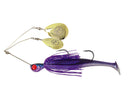 TT Lures 3/4oz Tornado+ Twin Spin Rigged Spinnerbait Lure - PURPLE DEMON