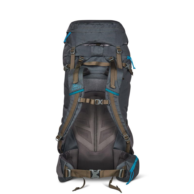 KELTY Asher 85L Backpack Bag Travel Hiking Camping Pack - Beluga/Stormy Blue