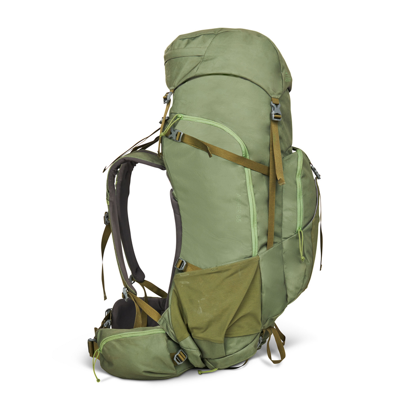 KELTY Asher 85L Backpack Bag Travel Hiking Pack - Winter Moss/Dill
