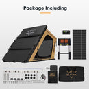 San Hima Kalbarri Gen 2 Roof Top Tent Khaki Hardshell + 200W Solar Panel