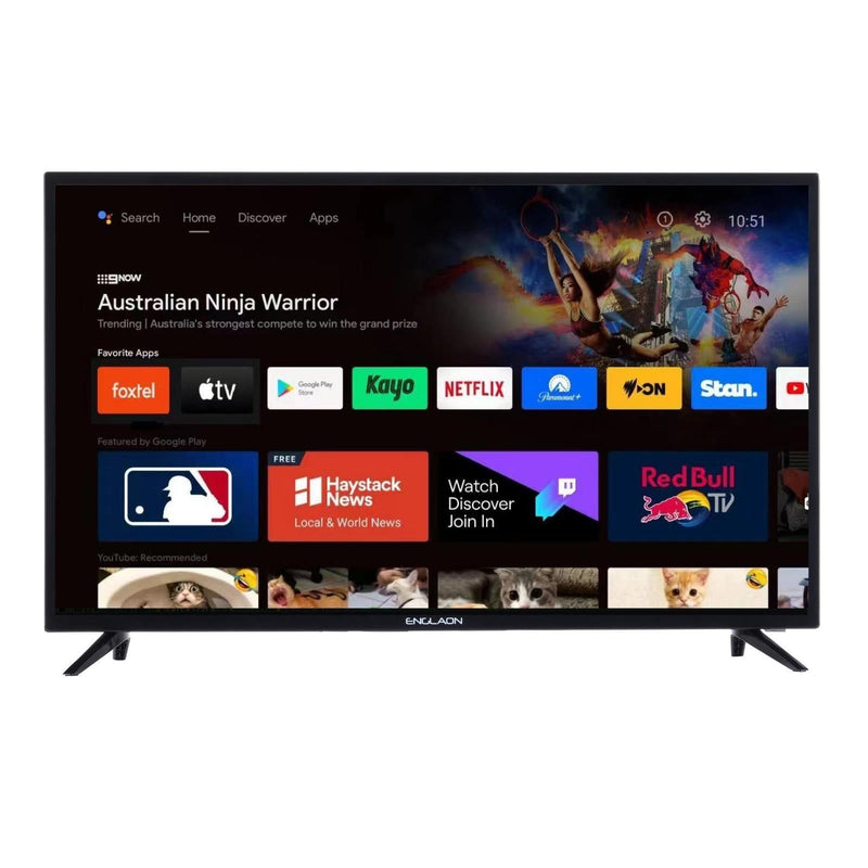 ENGLAON 32’’ HD Smart 12V TV With Built-in Chromecast, Bluetooth & Android 11