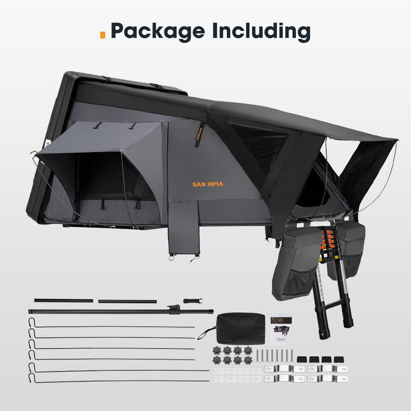 San Hima Jervis Rooftop Tent Hardshell With Ladder Camping 4WD 4x4