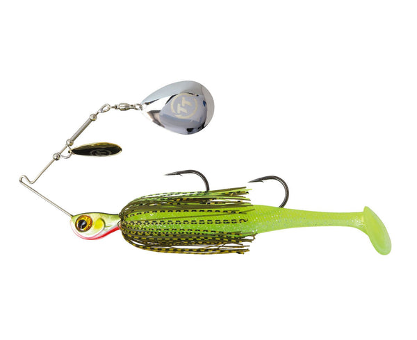 TT Lures 3/4oz Tornado+ Double Colorado Rigged Spinnerbait Lure - MOSSY