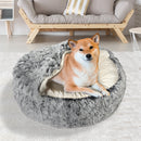 Pawz Pet Dog Calming Bed Warm Soft Plush Sleeping Removable Cover Washable L