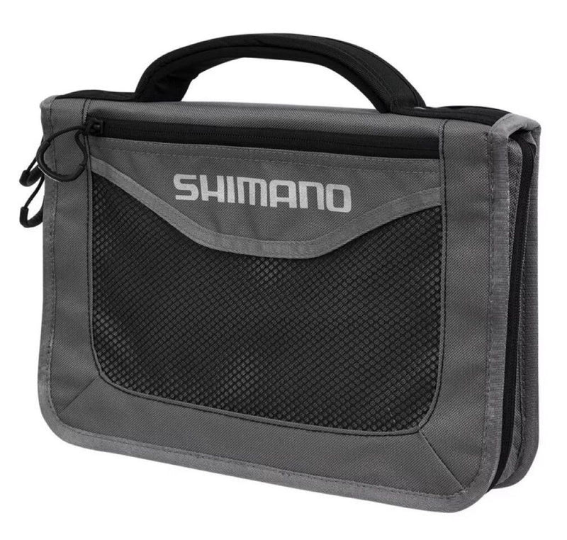Shimano Fishing Lure Wallet with 10 Plastic Zip Lock Sleeves
