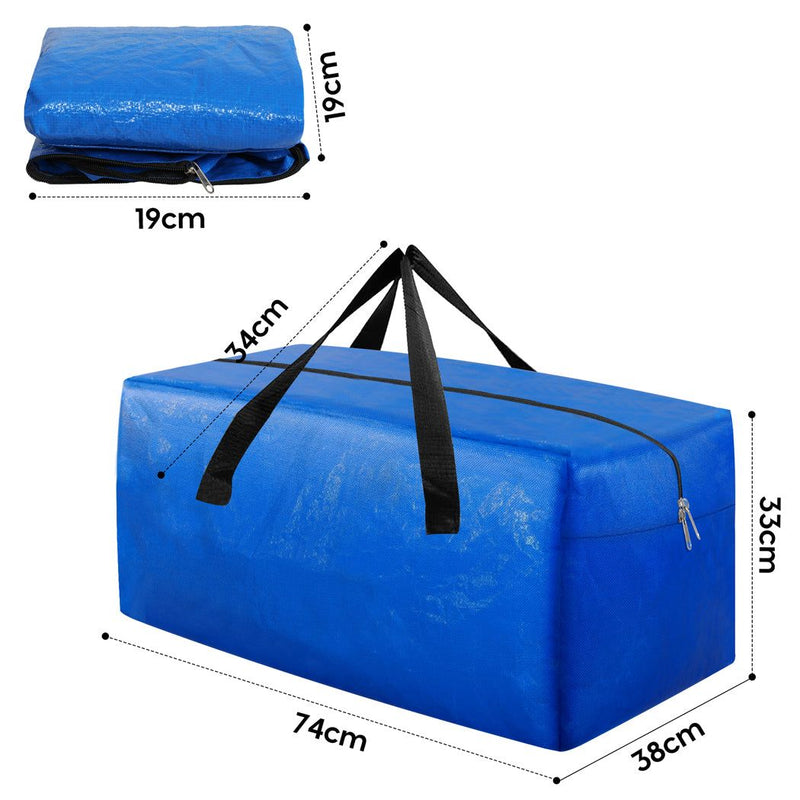 Moving Bags 2 Pack Heavy Duty Waterproof Storage Backpack Strips For Easy Carry