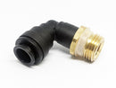 John Guest 1/2" Brass Male Adapter With 12mm Plastic Elbow - RM091214