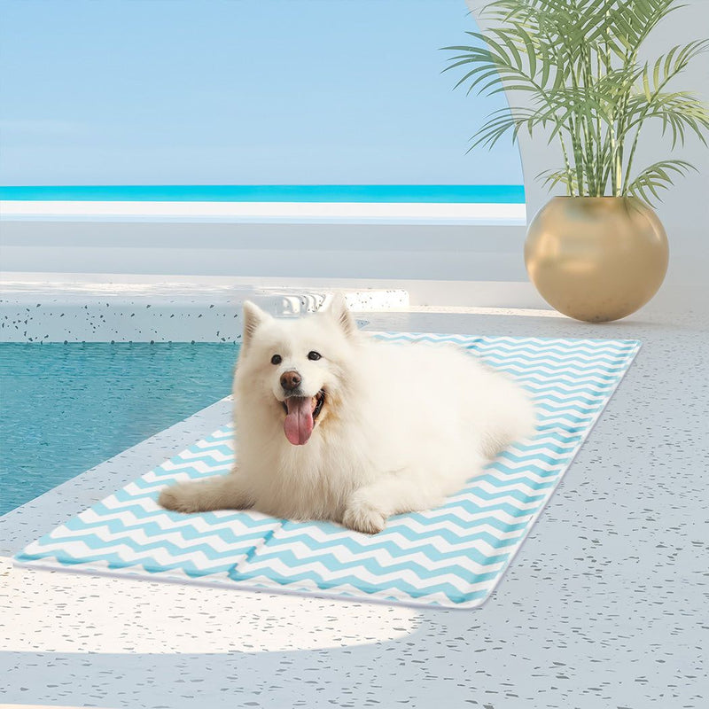 Pawz Pet Cooling Mat Dog Cat Gel Non-Toxic Bed Puppy Self-cool Summer Ice Pad XL