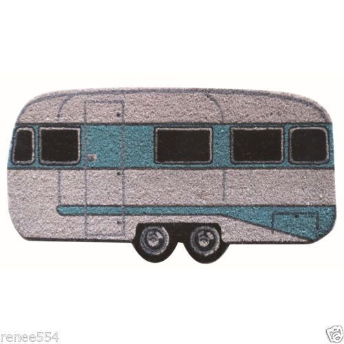 Caravan RV Door Mat - Caravan Shaped Design