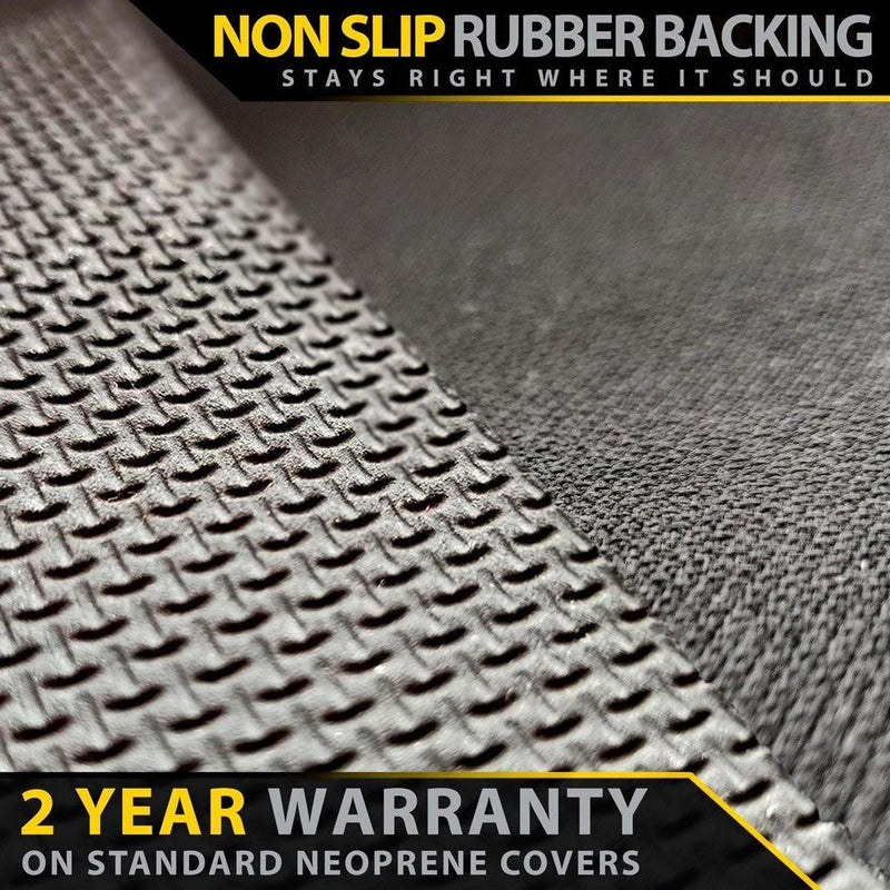 Ford Ranger T6.2 XL, XLS & Black Edition Neoprene 2x Front Row Seat Covers