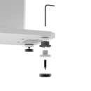 Kanto SX22W 22" Tall Fillable Speaker Stands with Isolation Feet - Pair, White