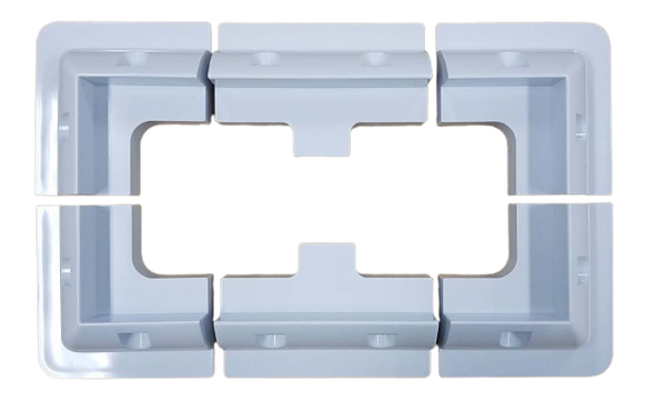 ABS Solar Panel Brackets - Set of 6 (White)