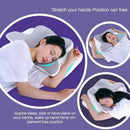 Butterfly-Shaped Memory Foam Pillow Slow Rebound Cow Horn Design Grey