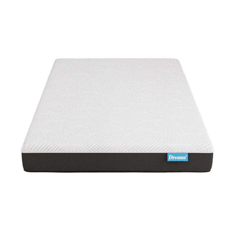 Dreamz Single Mattress Blue Gel Memory Foam Cooling Breathable Medium Firm 20cm