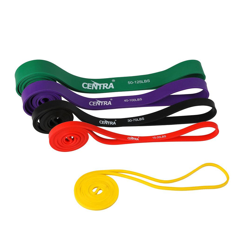 Centra Resistance Bands Heavy Duty Strength Fitness Exercise Loop Gym Yoga 11Pcs