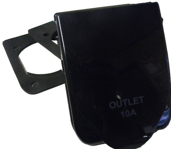 AUSTRALIAN RV 10AMP POWER OUTLET BLACK