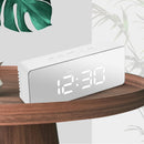 Traderight Group  Alarm Clock Digital Led Mirror Desk Table Temperature Time Snooze USB Battery