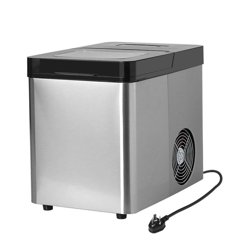 Spector Ice Maker Machine Commercial 2.1L Cube Tray 15kg/24H Stainless-Steel