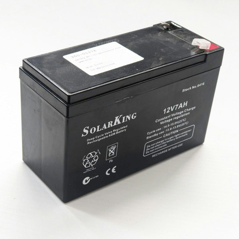 SolarKing 12V7AH Deep Cycle Valve Regulated Rechargeable AGM Battery