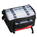 Black and Red Jarvis Walker Large Fishing Tackle Bag with 5 Lure Trays