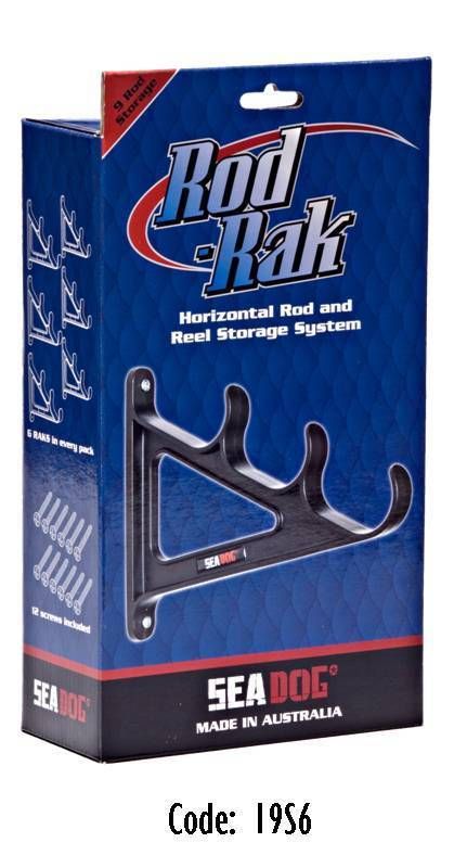 Sea Dog Horizontal Fishing Rod Holder - Fishing Rod Rack - Holds 9 Fishing Rods