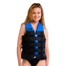Jobe Dual 4 Buckle Unisex Adult Nylon Entry-Level 50N Life Jacket Vest (Blue)