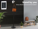 Levede Coat Rack Hat Clothes Stand Hanger Garment Hook Tree Rail Organizer Black