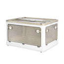 Stackable Storage Containers Lid Clothes Organiser Box 5 Side Open Foldable 28L