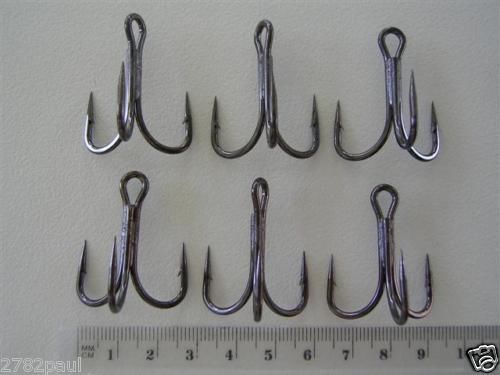 1 Pack of Mustad 36329 3x Strong UltraPoint Treble Fishing Hooks